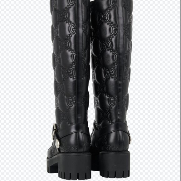 Gucci GG Matelassé Lug Sole boot - Picture 3 of 4